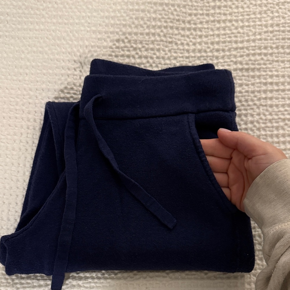 Banana Republic navy blue sweater pants